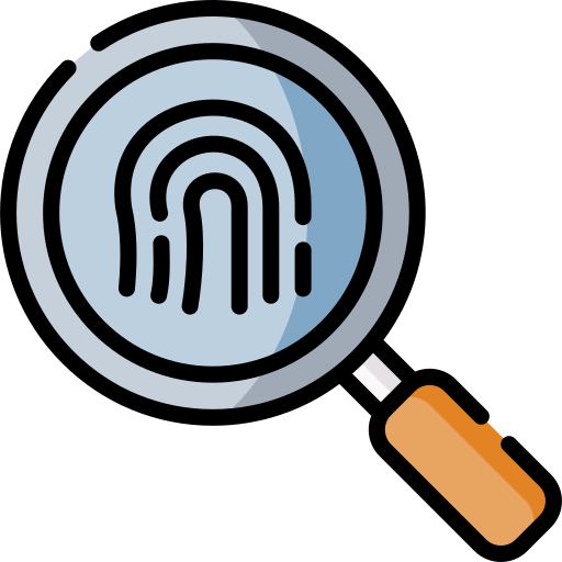 Fingerprint searching Special Lineal color icon
