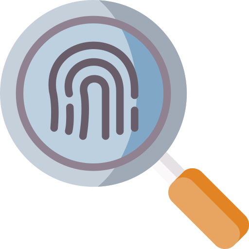 Fingerprint searching Special Flat icon