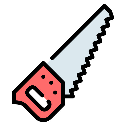 Hand saw Generic Outline Color icon