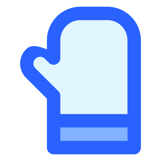 keuken handschoen Generic Blue icoon