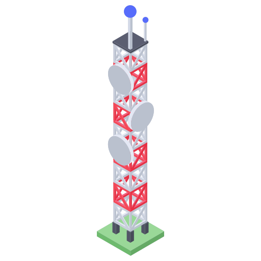 torre di segnalazione Generic Isometric icona