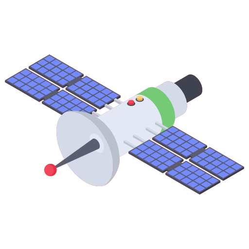 satelliet station Generic Isometric icoon