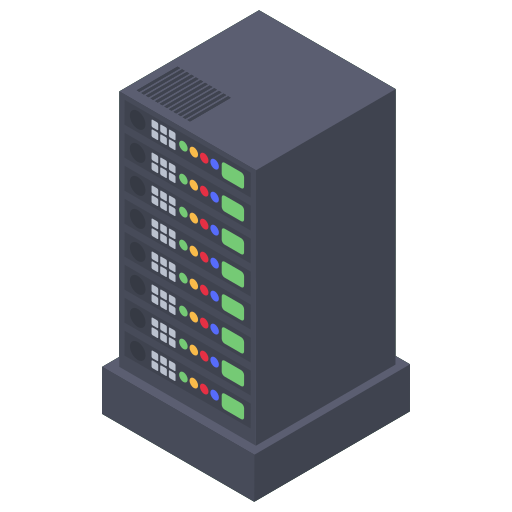 stockage de données Generic Isometric Icône