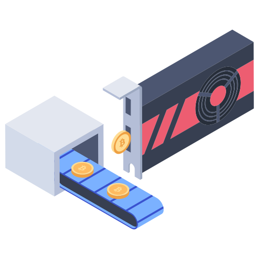 mineração gpu Generic Isometric Ícone