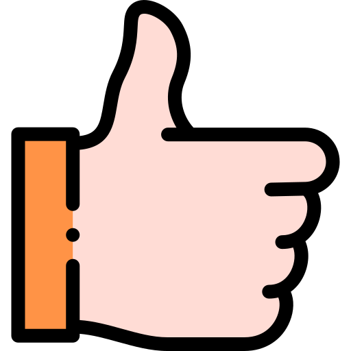 Thumb up Detailed Rounded Lineal color icon