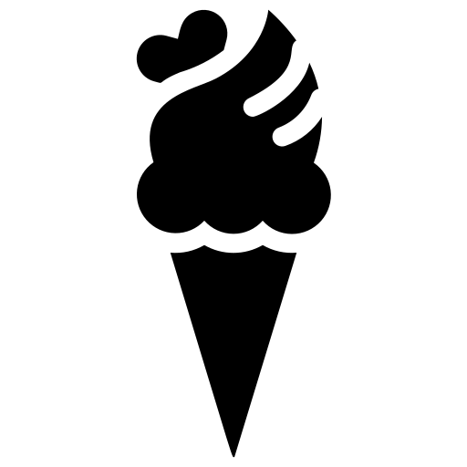 Рожок мороженого Generic Glyph иконка