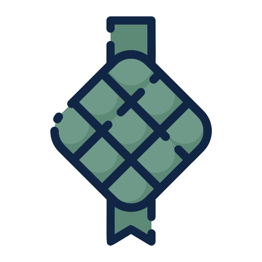 ketupat Generic Outline Color icon