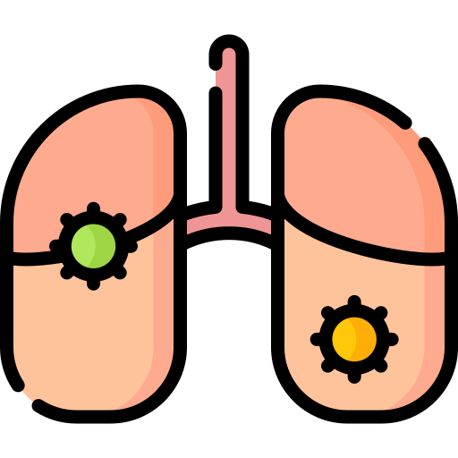zapalenie płuc Special Lineal color ikona