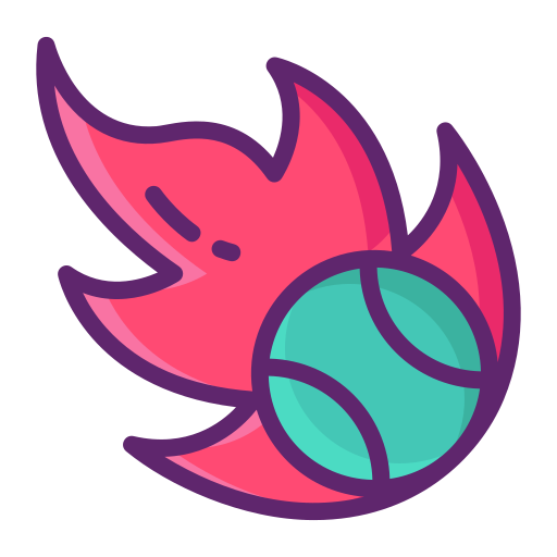 bola de fuego Flaticons Lineal Color icono