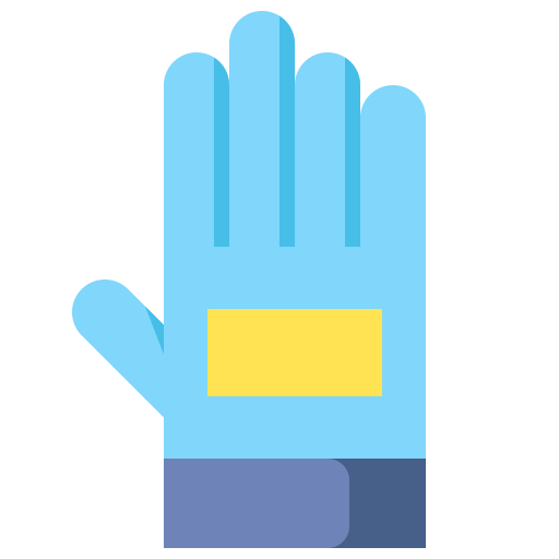 guantes de la mano Flaticons Flat icono