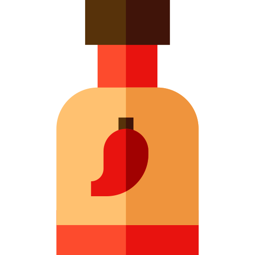 salsa de chile Basic Straight Flat icono