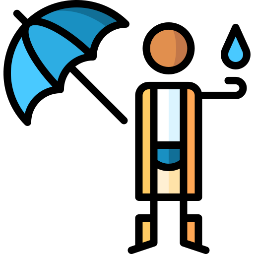 précipitation Puppet Characters Lineal Color Icône