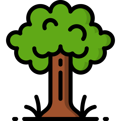 Tree Basic Miscellany Lineal Color icon