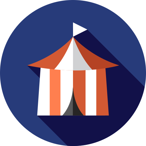 Tent Flat Circular Flat icon