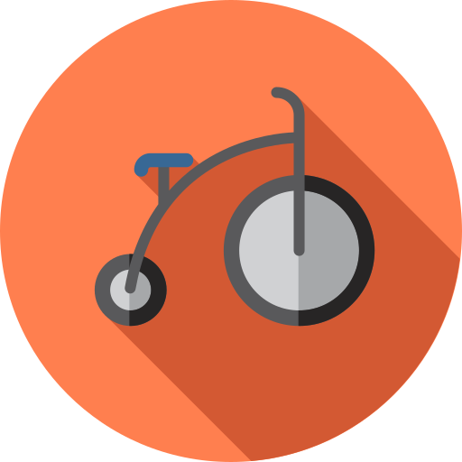 fahrrad Flat Circular Flat icon