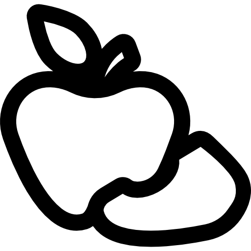 jabłko Basic Rounded Lineal ikona