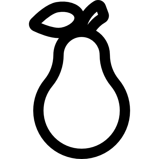 梨 Basic Rounded Lineal icon