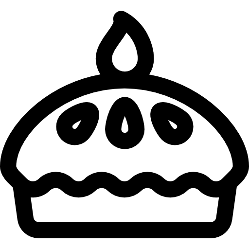 ciasto Basic Rounded Lineal ikona