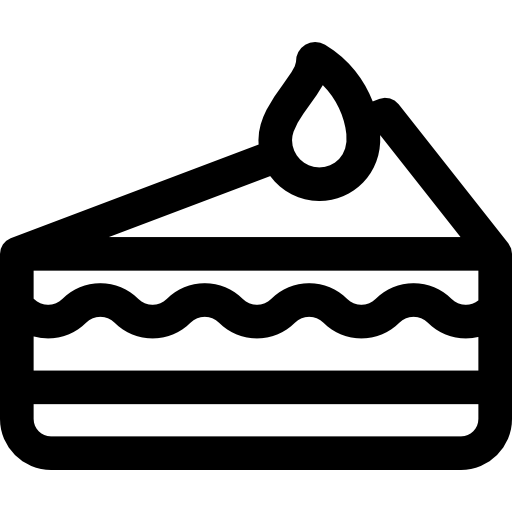 ケーキの一部 Basic Rounded Lineal icon