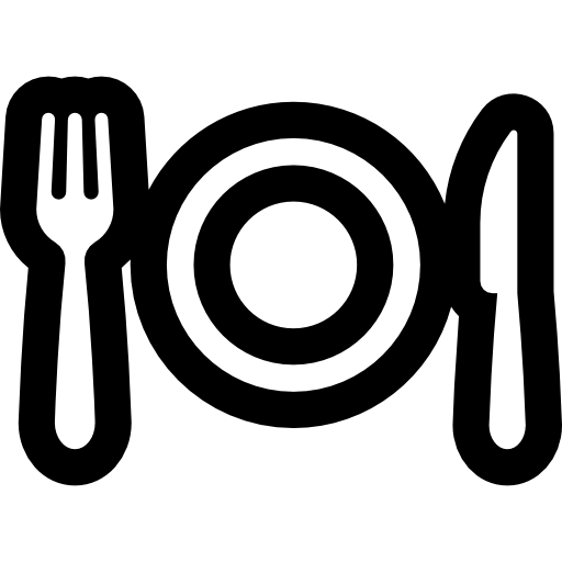 kolacja Basic Rounded Lineal ikona