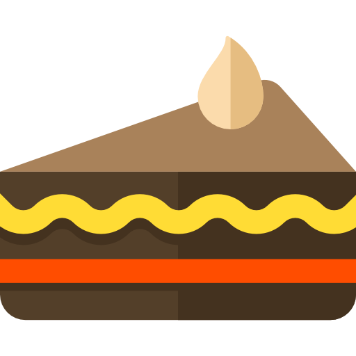 stück kuchen Basic Rounded Flat icon