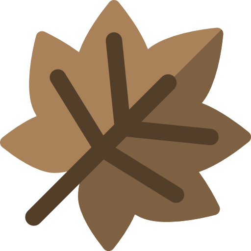 Кленовый лист Basic Rounded Flat иконка