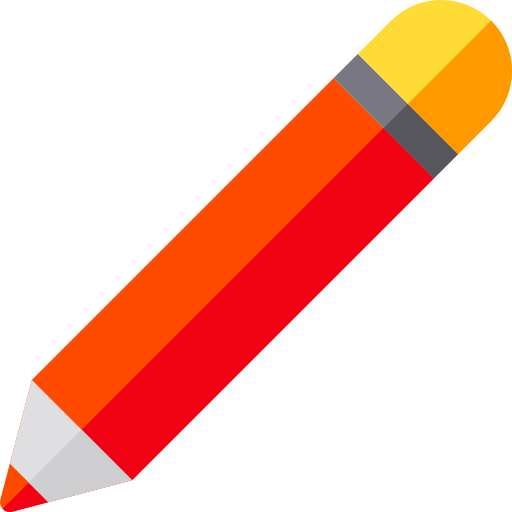 Pencil Basic Rounded Flat icon