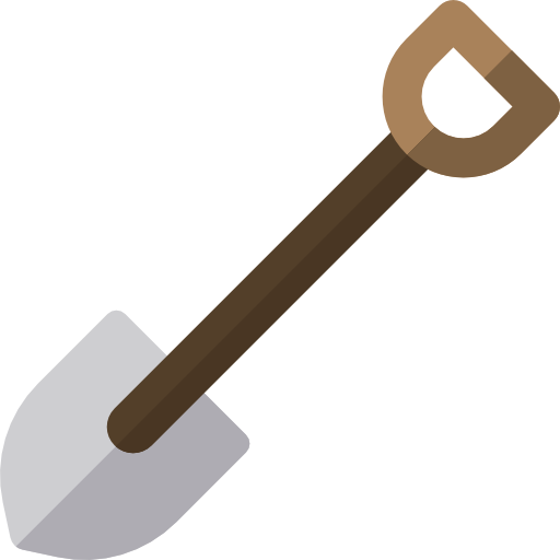 Shovel Basic Rounded Flat icon