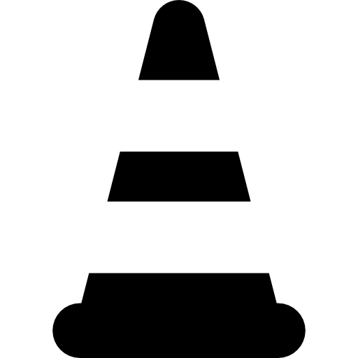 Cone Basic Rounded Filled icon