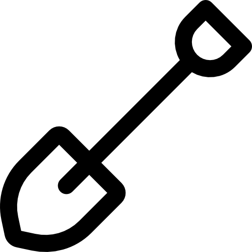 シャベル Basic Rounded Lineal icon