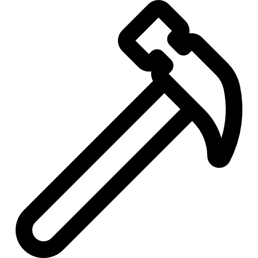 Hammer Basic Rounded Lineal icon