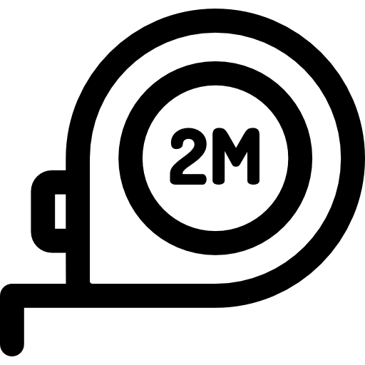 Measuring tape Basic Rounded Lineal icon