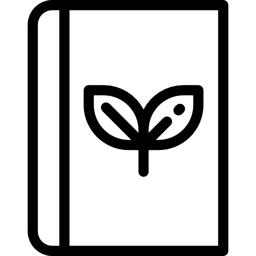 Книга Detailed Rounded Lineal иконка