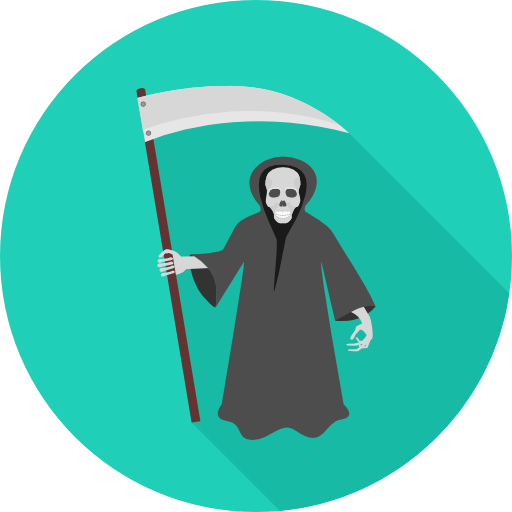 muerte Icon monk Flat icono