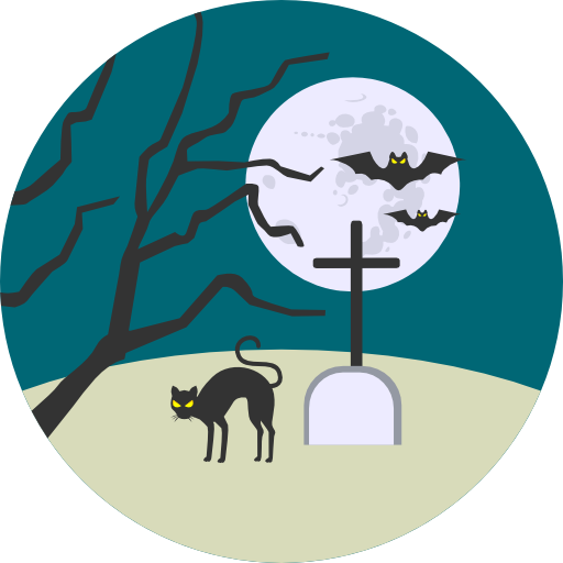 cementerio Icon monk Flat icono