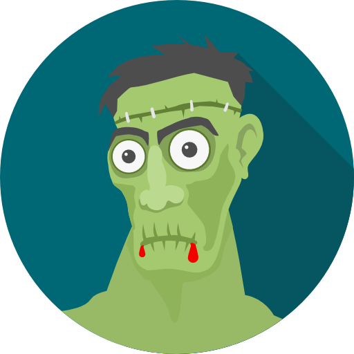 Zombie Icon monk Flat icon