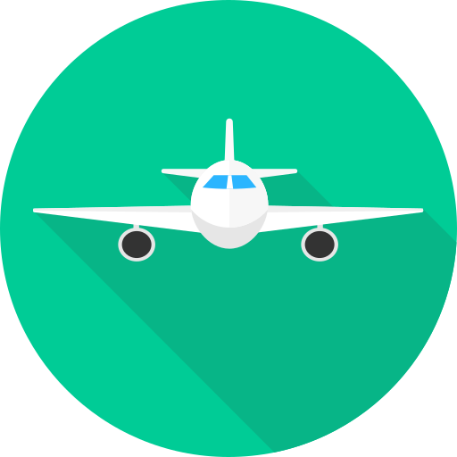 vliegtuig Icon monk Flat icoon