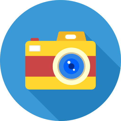 aparat fotograficzny Icon monk Flat ikona