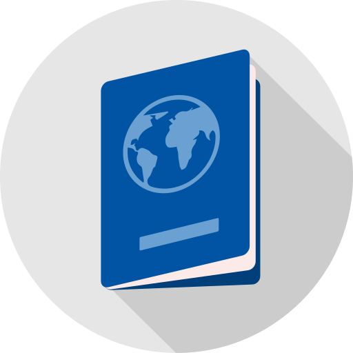 pasaporte Icon monk Flat icono