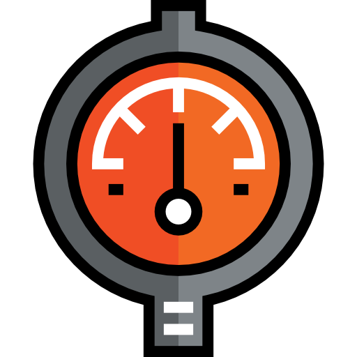 Gauge Detailed Straight Lineal color icon
