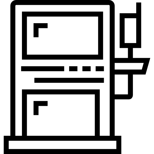 ガソリンスタンド Detailed Straight Lineal icon