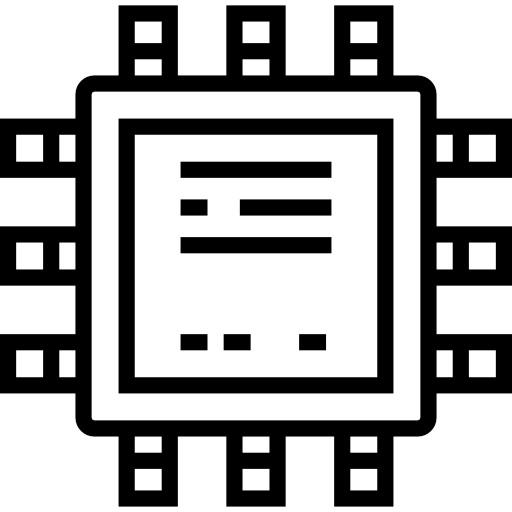 マイクロチップ Detailed Straight Lineal icon