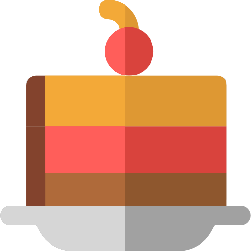 stück kuchen Basic Rounded Flat icon