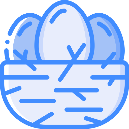 Eggs Basic Miscellany Blue icon