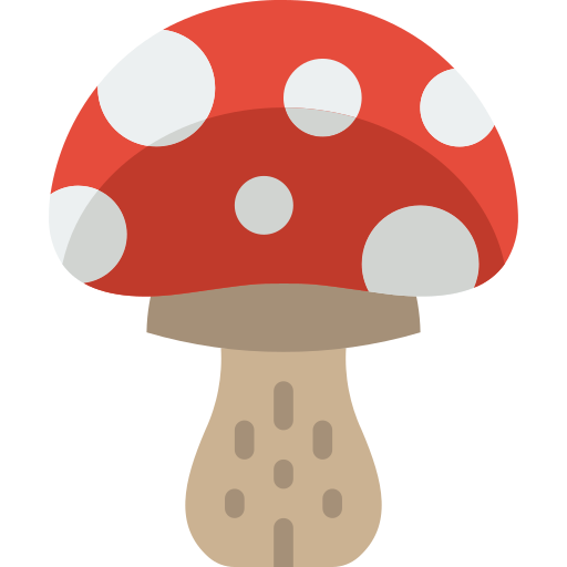 champignon vénéneux Basic Miscellany Flat Icône