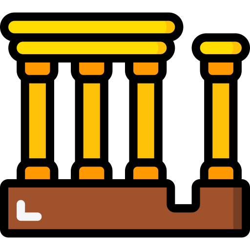 Pillars Basic Miscellany Lineal Color icon