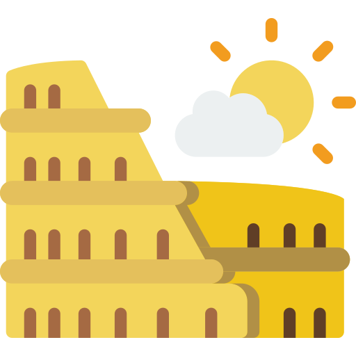 Colosseum Basic Miscellany Flat icon