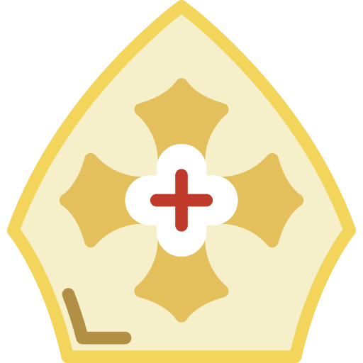 korona papieża Basic Miscellany Flat ikona