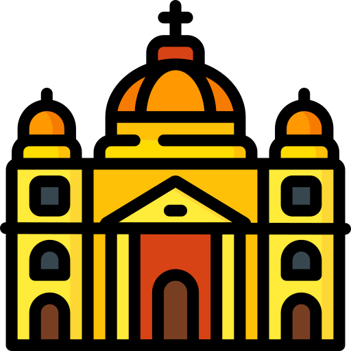 바티칸 궁전 Basic Miscellany Lineal Color icon
