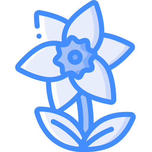 gele narcis Basic Miscellany Blue icoon